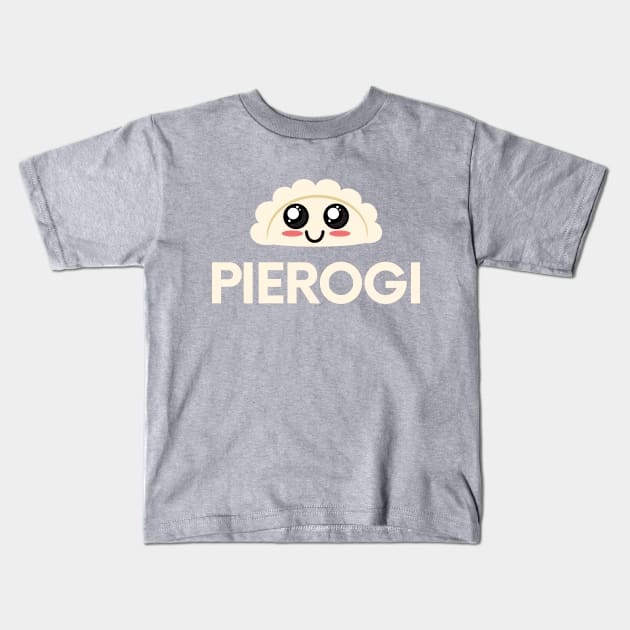 Pierogi Cute Dumpling Kids T-Shirt by SybaDesign